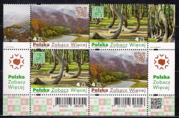 POLAND 2023 POLISH CROOKED FOREST BLOCK Of 4 D MNH** - Neufs