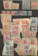 Denmark  Ussed Stamps Definities    - Mostly On Paper   - Total 48 Stamps  - Used - Lotes & Colecciones