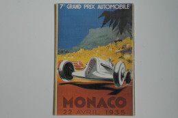 Carte Postale 7e Grand Prix Automobile MONACO 22 Avril 1935 - Reproduction Affiche - Excellent état - NOV28 - Rallyes