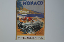 Carte Postale MONACO 11 Et 13 Avril 1936 - Reproduction Affiche - Excellent état - NOV28 - Rallye