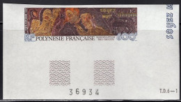 FRENCH POLYNESIA(1987) "Soyez Mysterieusses" By Gauguin. Corner Imperforate. Scott No C227, Yvert No PA198. - Sin Dentar, Pruebas De Impresión Y Variedades