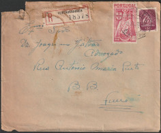 Cover - Registo Restauradores, Lisboa To Fundão -|- Postmark - Lisboa R Norte. 1948 - Lettres & Documents