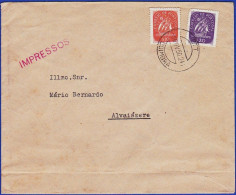 Cover - Coimbra To Alvaiazere -|- Postmark - Coimbra. 1950 - Lettres & Documents