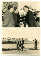 Balbo - Due Cartoline Fotografiche Per L'incontro Con Lindbergh - Marcophilie (Avions)