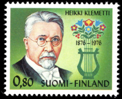 Finland 1976 Birth Centenary Of Professor Heikki Klemetti - Nuevos