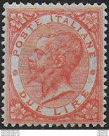 1863-65 Italia VE II Lire 2 Londra Bc MNH Sassone N. L 22 - Other & Unclassified