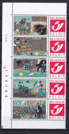 303 BELGIQUE Duo Stamp - TINTIN - Les 7 Boules De Cristal + Bord De Feuille - Neuf **(MNH) Sans Charniere - Philabédés (comics)