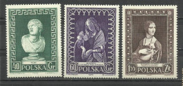 Poland 1956 - Mi. 990/92 MH - Neufs