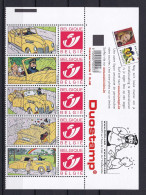 303 BELGIQUE Duo Stamp - TINTIN - Les 7 Boules De Cristal + Haut De Feuille- Neuf **(MNH) Sans Charniere - Philabédés (comics)