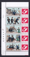 303 BELGIQUE Duo Stamp - TINTIN - Rackham Le Rouge + Bord De Feuille - Neuf **(MNH) Sans Charniere - Philastrips