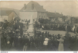 CARTE PHOTO INAUGURATION MONUMENT AUX MORTS  LIEU NON IDENTIFIE - A Identificar