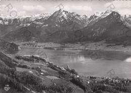 CARTOLINA  B5 ST.WOLFGANG,ALTA AUSTRIA,AUSTRIA-AM WOLFGANGSEE,GESEHEN VON DER FAHITZUM SCHAFBERG-NON VIAGGIATA - St. Wolfgang