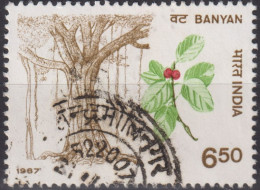 1987 Indien ° Mi:IN 1125, Sn:IN 1187, Yt:IN 941, Banyan, Indian Trees - Oblitérés