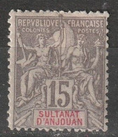 Anjouan N° 15 * - Unused Stamps