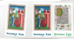 Sweden 1976 Christmas, Pair 1 Kr Mi 968 + 968-969  MNH(**) - Ongebruikt