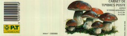 LUXEMBOURG Carnet De Timbres-Poste Autocollants (6x0,50+6x0,10euro) Champignons,Mushrooms,Pilze 2004 Dos Blanc (RARE) - Abarten & Kuriositäten