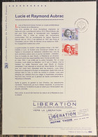 France - Document Philatélique - Premier Jour - YT Nº 5219 - Lucie Et Raymond Aubrac - 2018 - 2010-2019
