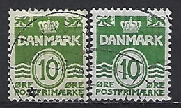 Denmark 1950  Wavy Lines (o) Mi.328 X+y - Gebraucht