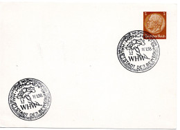 62281 - Deutsches Reich - 1938 - 3Pfg Hindenburg PGAKte SoStpl MUENCHEN - WHW STRASSENSAMMLUNG DER BEAMTENSCHAFT ... - Interi Postali Privati