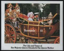 Bermuda 1985 MNH Sc 473 $1 Queen Mother 85th Birthday Sheet - Bermudes