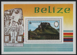 Belize 1983 MNH Sc 684 $3 Xunatunich Mayan Mountains Sheet - Belize (1973-...)