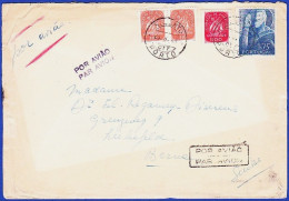 Cover - Porto To Berne, Suisse -|- Postmark - S. Bento. Porto. 1948 + Correio Aereo. Lisboa - Cartas & Documentos