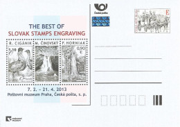 CDV PM 91 Czech Republic Slovak Engravers In The Post Museum 2013 Great Bustard (Otis Tarda) - Gravures