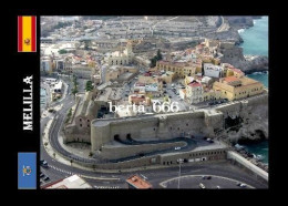 Melilla City La Vieja Aerial View Spain North Africa New Postcard - Melilla