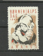 DENMARK Danmark 1946 Propagdanda Vignette Child Charity Kinderhilfe Aarhus (*) - Erinnofilia