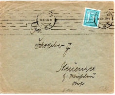 62298 - Deutsches Reich - 1921 - 15Pfg Ziffer EF A DrucksBf BERLIN -> Neuensee - Covers & Documents