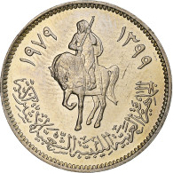 Libye, 20 Dirhams, 1979/AH1399, Copper-Nickel Clad Steel, SPL, KM:21 - Libyen