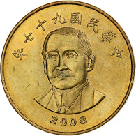 CHINA TAIWAN, 50 Yuan, 2008, Cupro-nickel Aluminium, SPL - Taiwan