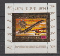 Rep. Guinea Ecuatorial 1974 UPU Gold Souvenir Sheet MNH/**. Postal Weight Approx. 0,04 Kg. Please Read Sales - UPU (Universal Postal Union)