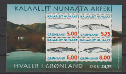 Greenland 1997 Whales Souvenir Sheet MNH/**. Postal Weight Approx. 0,04 Kg. Please Read Sales Conditions Under - Blocks & Sheetlets