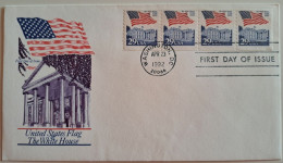 1992..USA.. FDC WITH STAMPS AND POSTMARKS.. Flag Over White House - 1991-2000