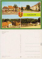 Hagenow Rudolf-Breitscheid-Platz, AWG-Siedlung, Teilansicht, Freibad 1983 - Hagenow