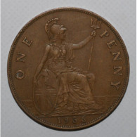 GRANDE BRETAGNE - KM 838 - 1 PENNY 1936 - GEORGE V - SUP - Other & Unclassified