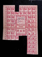 Ticket De Rationnement, Tic. 1198 National, 1943, Denrées Diverses, Fromage, Matières Grasses, A, 2 Scans - Non Classés