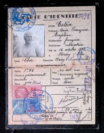 Carte D'identité, 1940, Prorogée 1943, Mairie De Brécy, Cher, 2 Scans, Frais Fr 1.95 E - Ohne Zuordnung