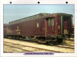 Voiture Postale Paz Série 500 - Chemin De Fer