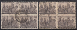 Block Of 4 X 2 , 2500TH ANNIV OF CHARTER OF CYRUS THE GREAT FOUNDER, PERSIAN EMPIRE Ruler, India 1971 - Blocks & Sheetlets