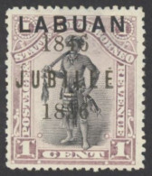 Labuan Sc# 66 MH 1896 1c Definitives - Nordborneo (...-1963)