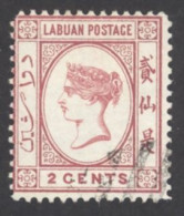 Labuan Sc# 33 Used 1892 2c Queen Victoria - Nordborneo (...-1963)