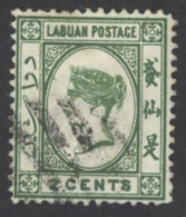 Labuan Sc# 5 Used 1880-1882 2c Queen Victoria - Borneo Septentrional (...-1963)