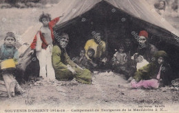 Gypsies Of Macedonia Hand Colored Tziganes Roms Under Their Tent - Europe