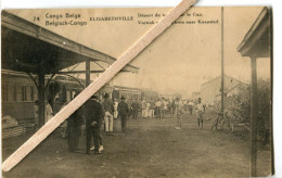 CONGO - ELISABETHVILLE - DEPART DU TRAIN POUR LE CAP - QUIEVRAIN - Congo Belge