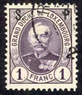 Luxembourg Sc# O72 Used 1891-1893 1fr Officials - Service