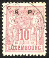 Luxembourg Sc# O56 Used (a) 1882 10c Officials - Oficiales