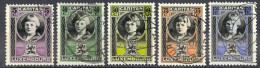 Luxembourg Sc# B15-B19 Used 1926 Prince Jean - Gebruikt