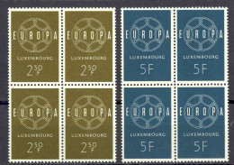 Luxembourg Sc# 354-355 MNH Block/4 1959 Europa - Ungebraucht